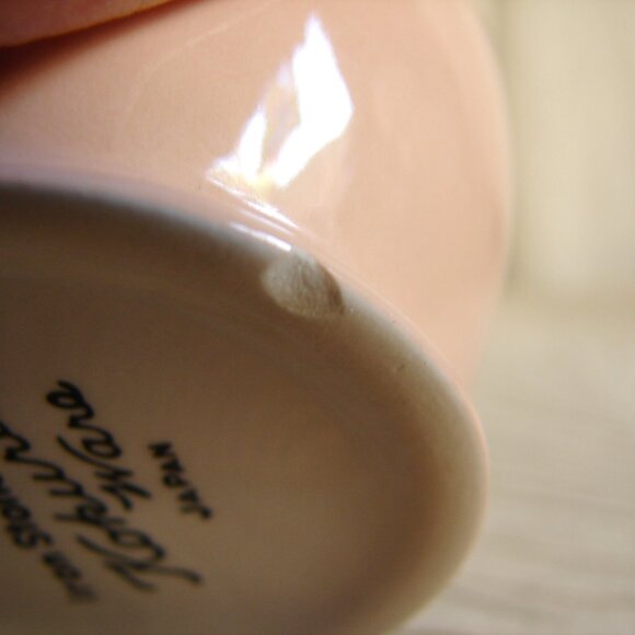 Vtg Kokura Ware Japan CREAMER, Apricot & White, Iron Stone, MCM Mid-Century - Picture 5 of 6